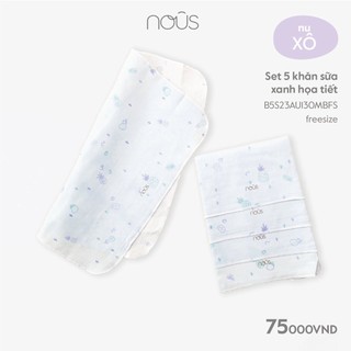 Set 05 chiếc khăn sữa Nous Bamboo kháng khuẩn