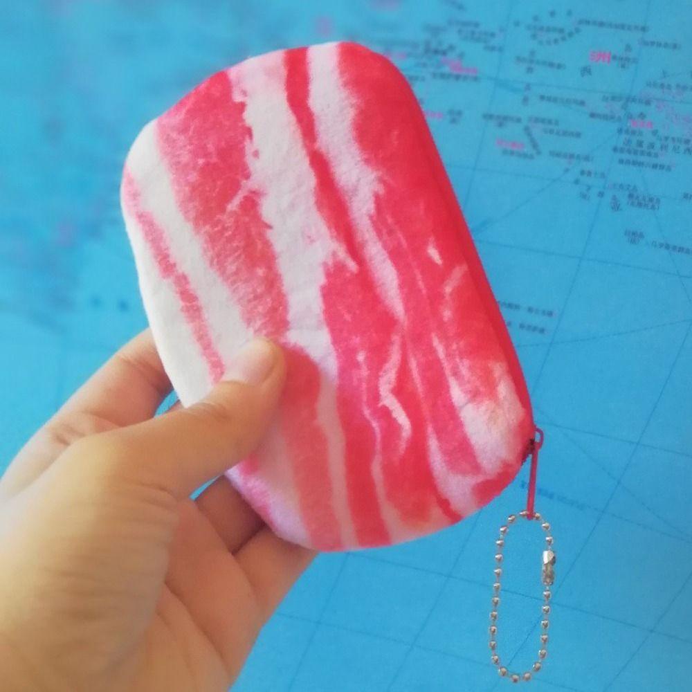 Fallforbeauty Ví Đựng Tiền Xu / Thẻ ID / Son Môi Có Khóa Kéo Hình Củ Cà Rốt Nhồi Bông Phong Cách Hàn Quốc