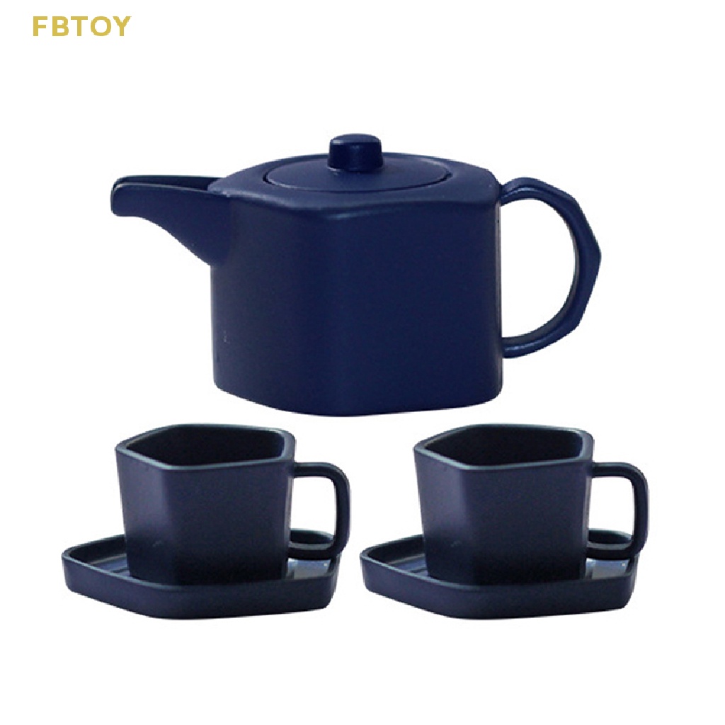 1 Bộ Ấm Tách Uống Trà Mini Tỉ Lệ 1: 6 Cho Nhà Búp Bê