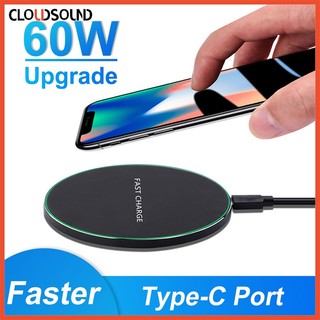  Đế Sạc Nhanh Không Dây 60W Cho iPhone 14 13 12 11 Pro Max X Samsung Xiaomi 