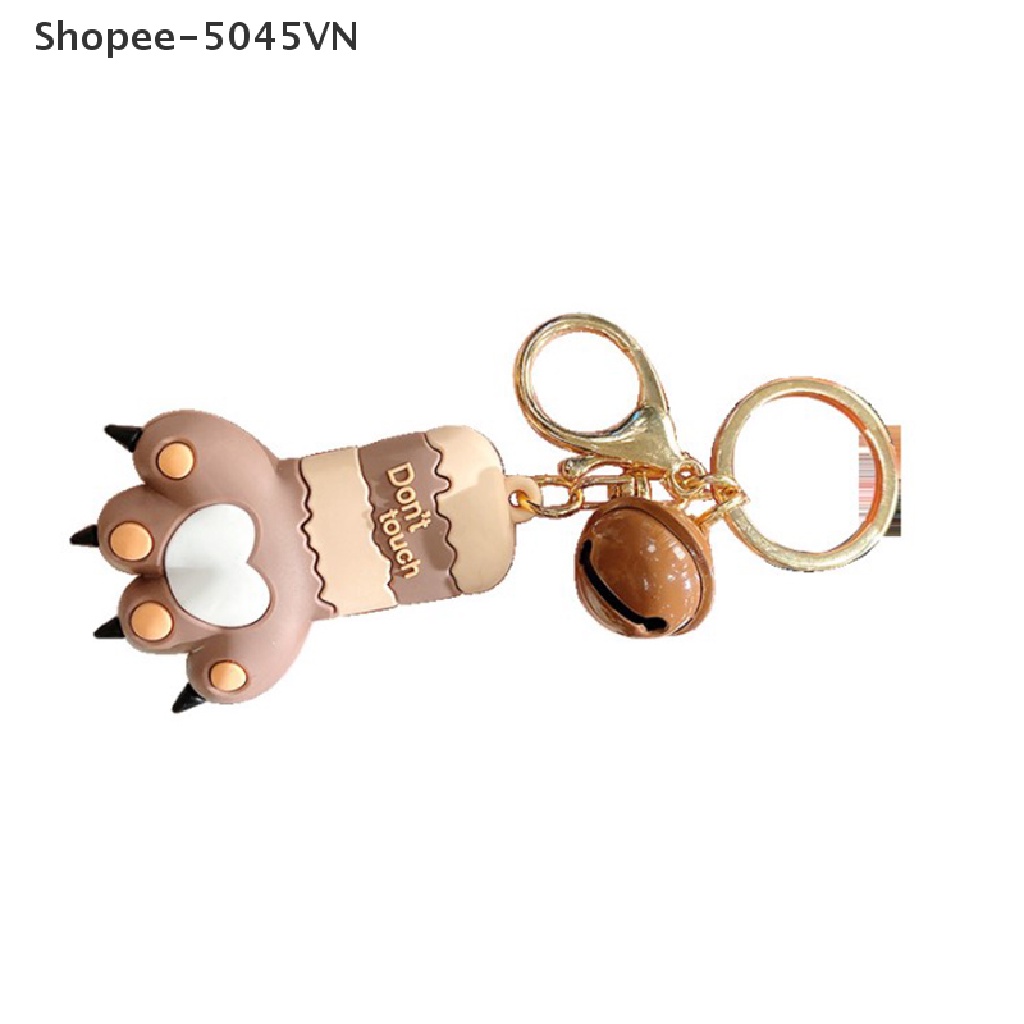 Móc Khóa Hình Chân Mèo 3D Bằng PVC Dễ Thương