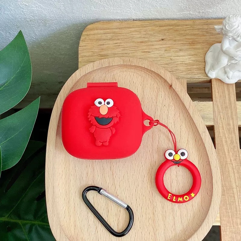 Vỏ Bảo Vệ Hộp Sạc Tai Nghe JBL Live Pro + / Pro 2 / Free 2 TWS Bằng Silicon Họa Tiết Hoạt Hình Kèm Móc Treo Tiện