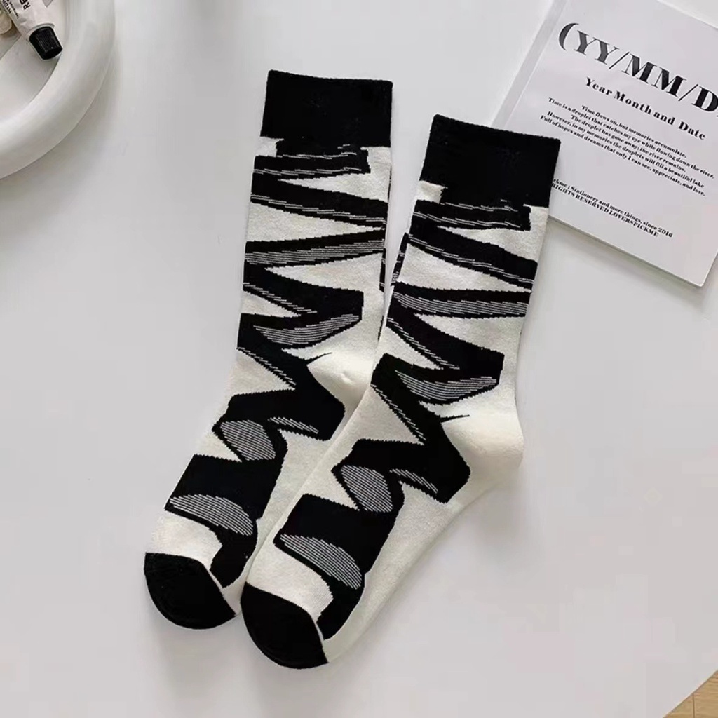 Vớ Cổ Cao Vừa Phối Màu Sắc Độc Đáo Thời Trang Mùa Hè Xinh Xắn Cho Nữ