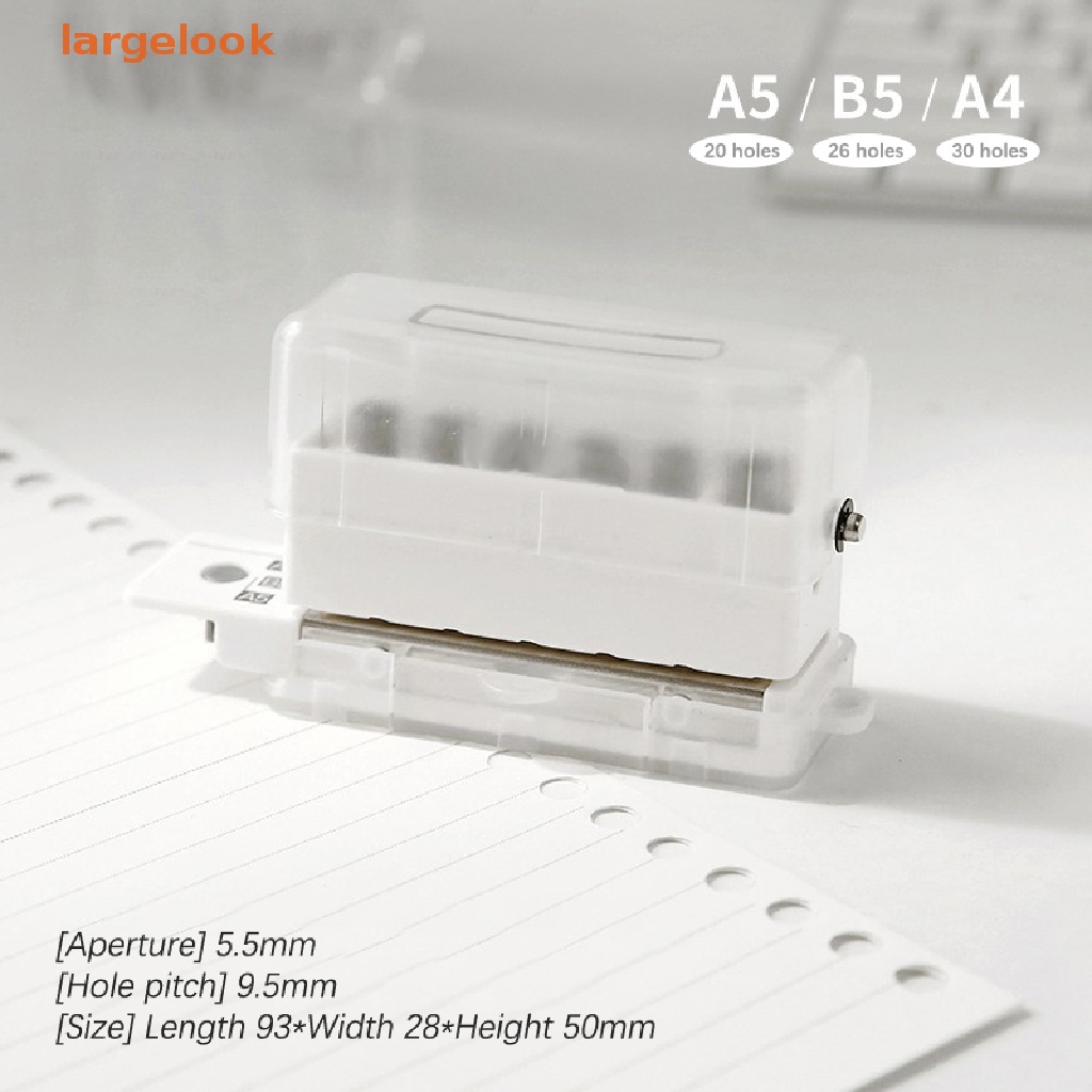 Dụng Cụ Đục Lỗ Giấy 6 Lỗ Khổ A4 B5 Diy Tiện Dụng