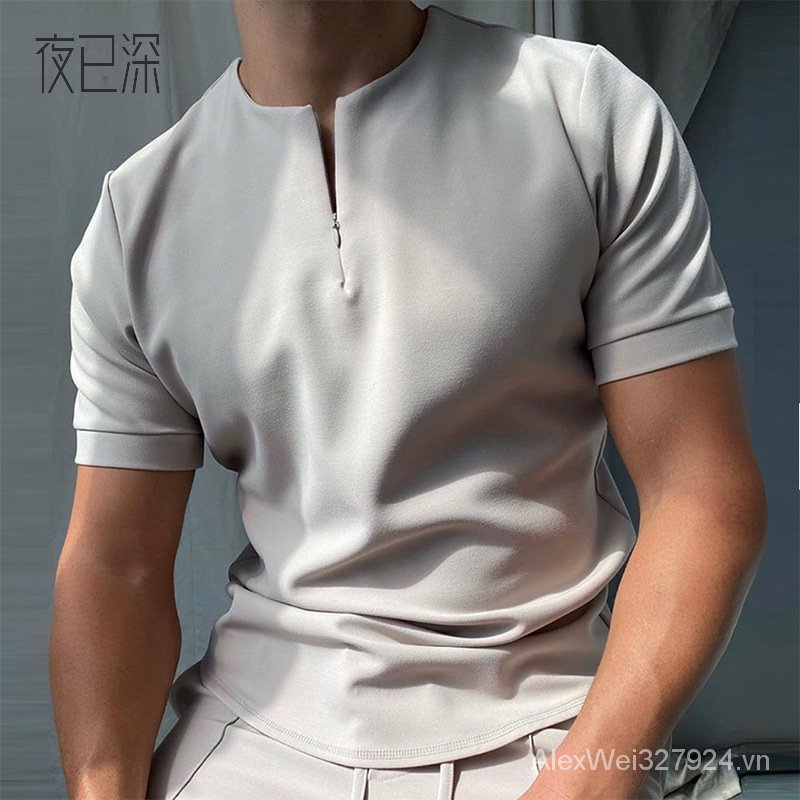 Áo Thun Polo Tay Ngắn In Chữ Màu Sắc Thời Trang Mùa Hè Mới 2022 Cho Nam Cỡ M-4xl