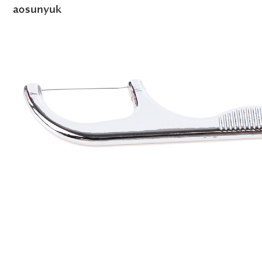 Aosunyuk Giá Đỡ Chỉ Nha Khoa Bằng Thép Không Gỉ Tái Sử Dụng Làm Sạch Răng