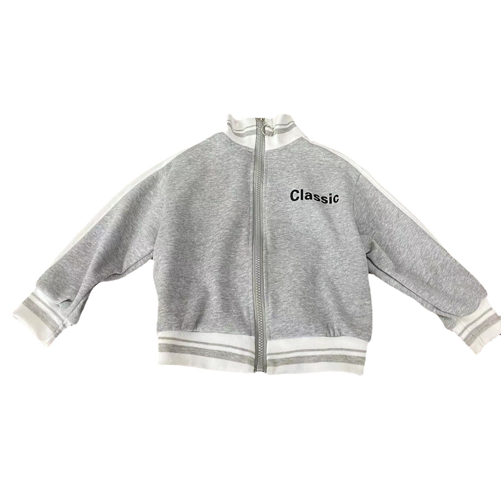 Áo Khoác Bóng Chày Phong Cách Mới Mùa Xuân Thu Dễ Phối Đồ Kích Thước 80-150CM Cho Bé Trai Và Bé Gái