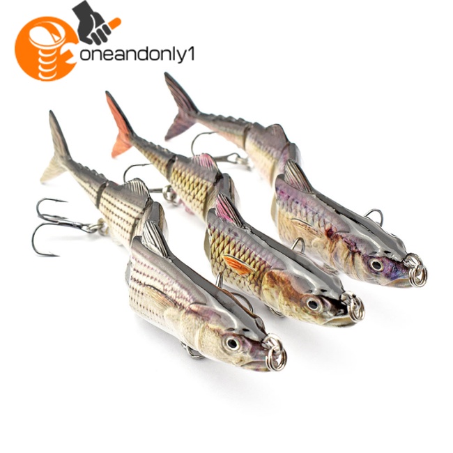 Mồi Câu Cá Giả 4 Đoạn Có Khớp Nối Tiện Dụng