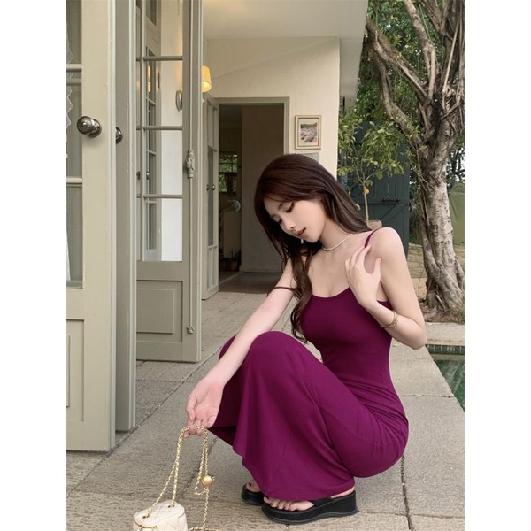 Đầm đuôi cá COZOKC không tay dáng ôm thời trang quyến rũ cho nữ