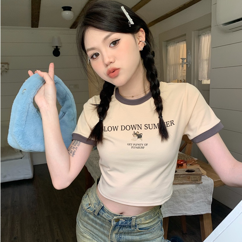 COZOK Áo Thun Ngắn Tay In Họa Tiết Thời Trang Cá Tính