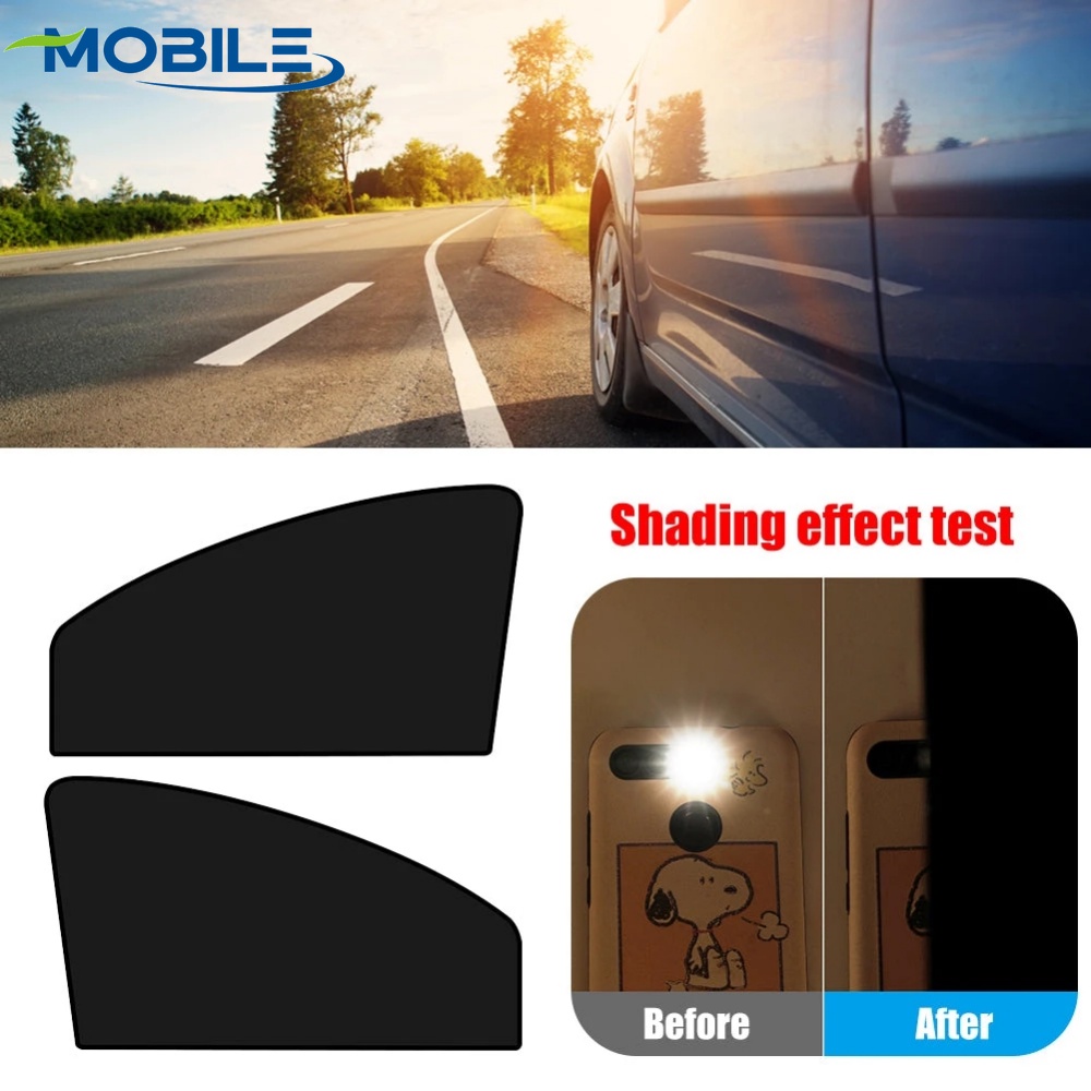 Toàn Bộ Rèm Che Nắng Cửa Sổ Xe Hơi Bằng Cao Su Cách Nhiệt Màu Đen
