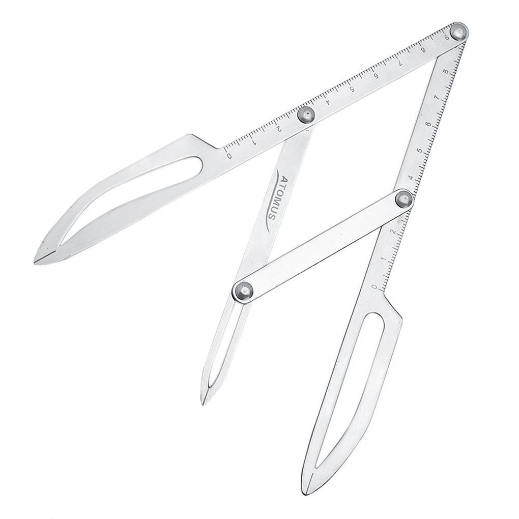 Thước Đo Định Hình Chân Mày Linh Hoạt Bằng Thép Không Gỉ