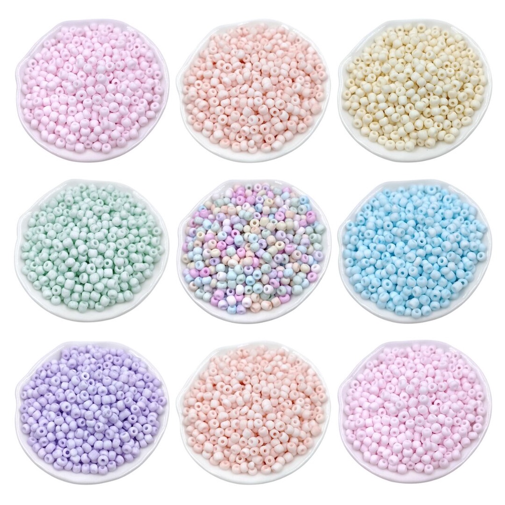 Set 100 / 200 Hạt Xỏ Lỗ 3 / 5Mm Dùng Để Làm Đồ Trang Sức Thủ Công