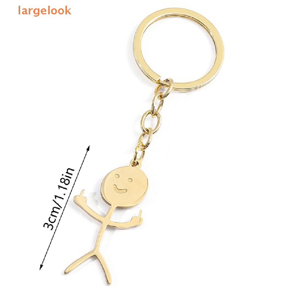 Móc Chìa Khóa Xe Hơi Bằng Thép Không Gỉ Vui Nhộn Dành Cho Nam Và Nữ
