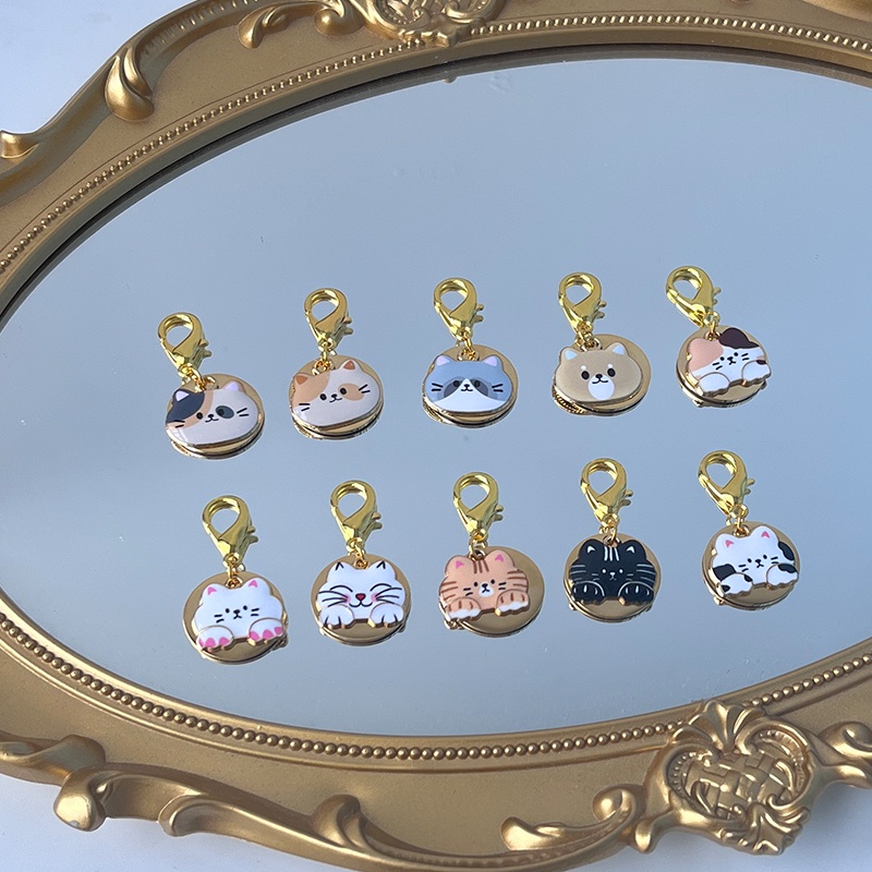 Thẻ Tên Đeo Cổ Mini 2cm Bằng Thép Không Gỉ Dành Cho Mèo