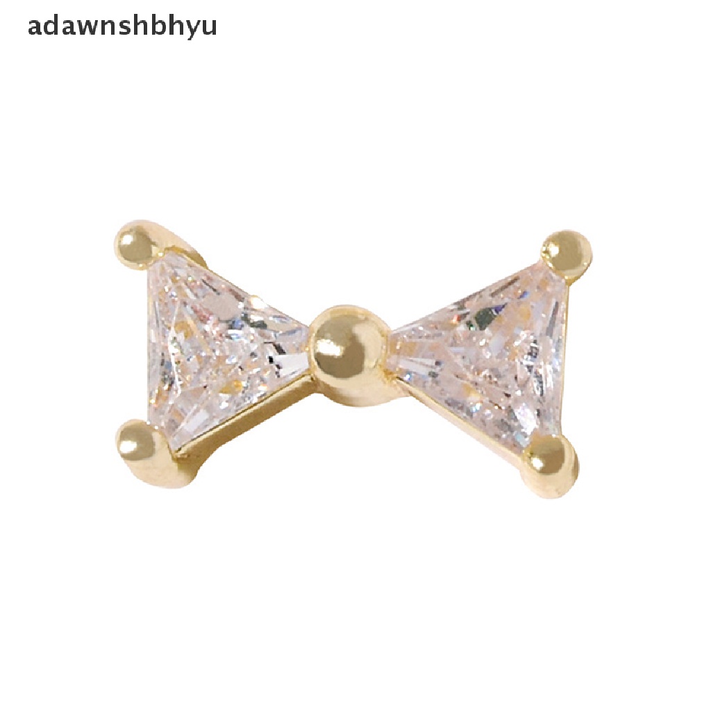 1 Đá Zirconia Hình Nơ Đính Trang Trí Móng Tay