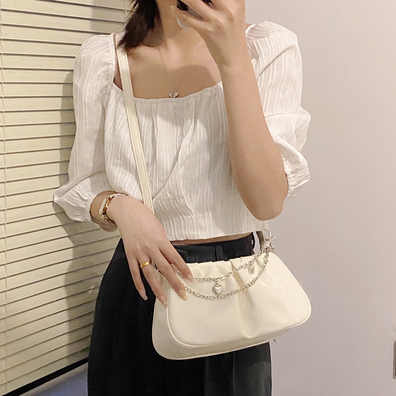 Túi đeo dưới cánh tay Hình Vuông Thiết Kế Đơn Giản Dễ Phối Đồ Cho Nữ