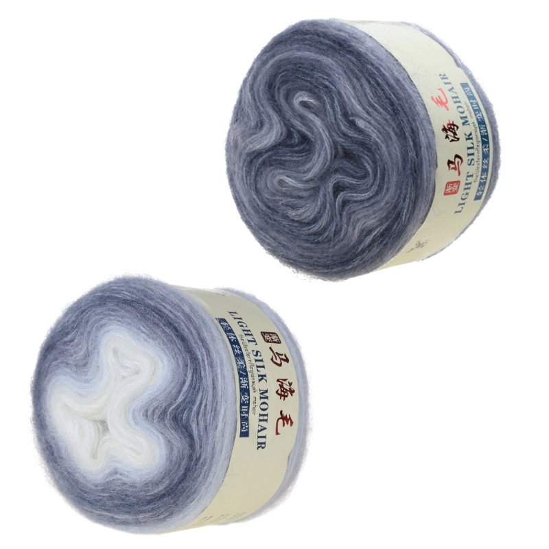 Cuộn Len Đan Móc Thủ Công Màu Sắc Gradient 52g