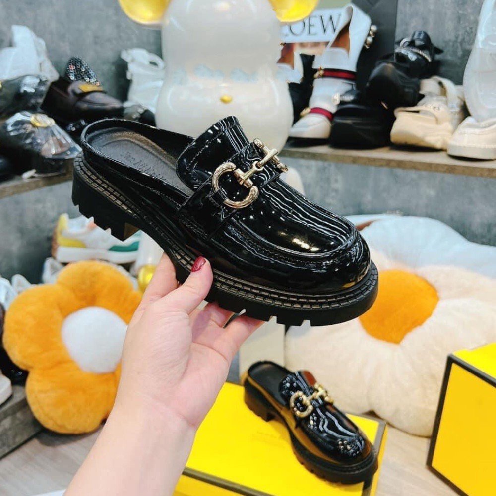 Giày Sục Nữ Kiểu Dáng Trẻ Trung Thời Trang Đế Cao 6cm