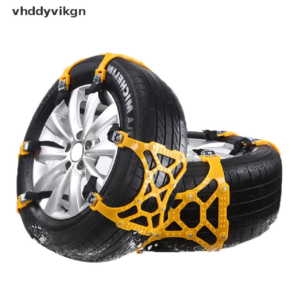 Dây Xích Gắn Bánh Xe Hơi Dày Dặn Chống Trượt Khi Đi Trên Tuyết Vào Mùa Đông