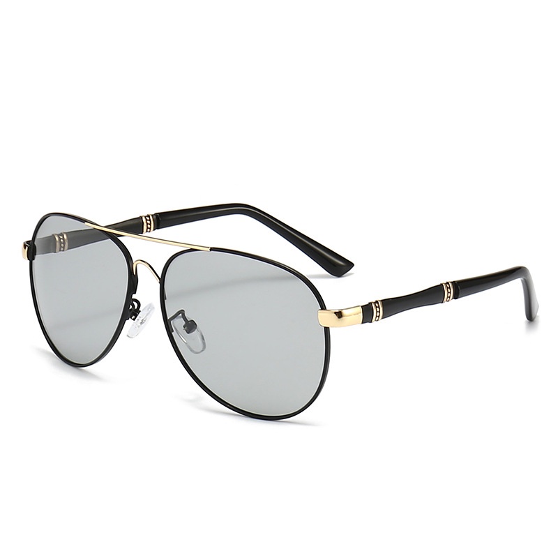 Kính Mát Phân Cực Chống Tia UV Bằng Kim Loại Thời Trang Mùa Hè Mới Cho Nam