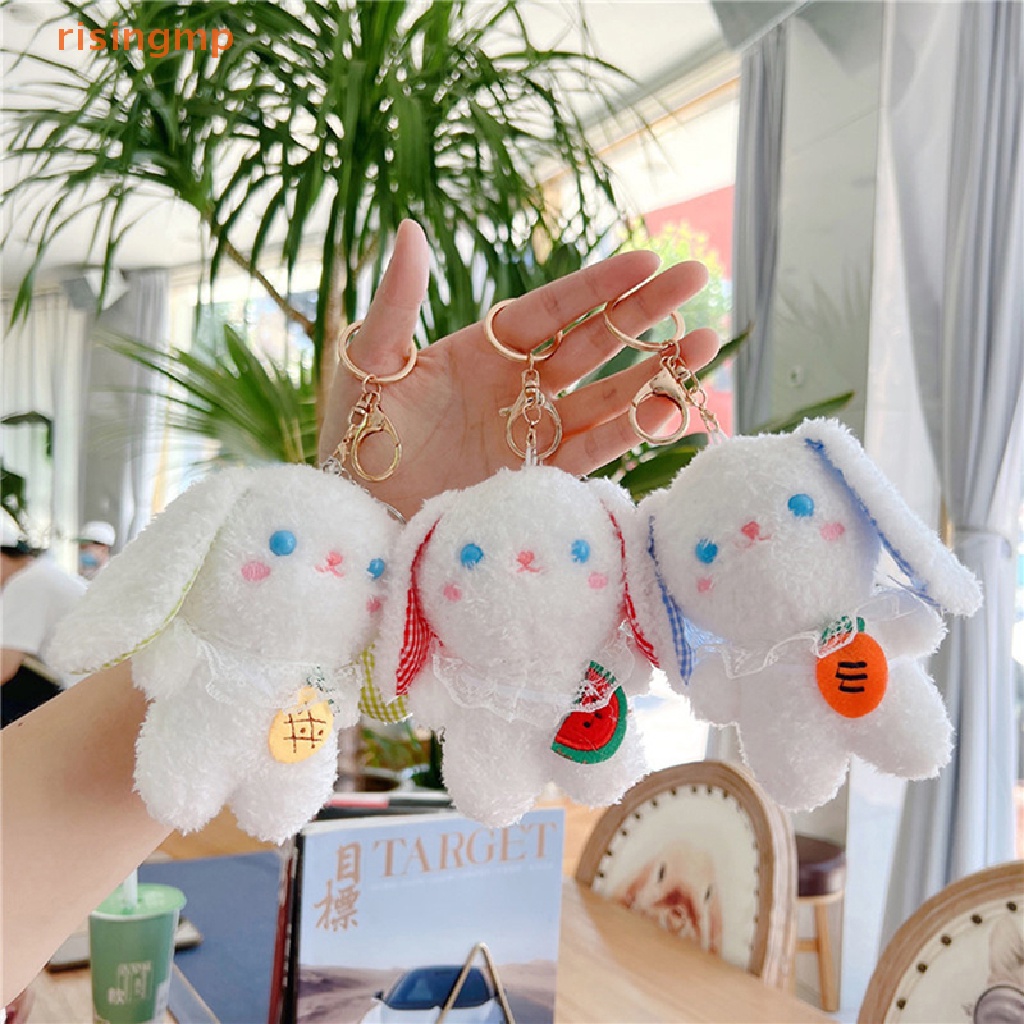 Móc Khóa Hình Thỏ Sanrio Cinnamoroll Trái Cây Dễ Thương Kích Thước 12cm