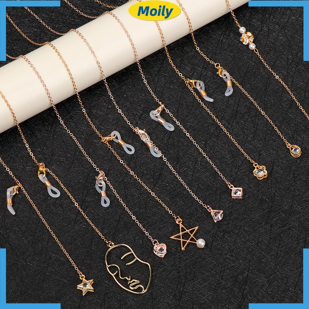 Dây Đeo Mắt Kính Chất Liệu Hợp Kim Chống Trượt Thời Trang