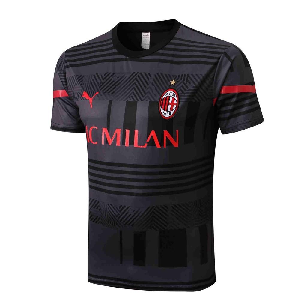 Áo Thun Đá Banh Tay Ngắn In Số 22 / 23 Đội Tuyển Ac Milan