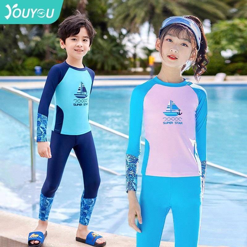 Bộ Đồ Bơi Tay Dài Chống Nắng Chuyên Nghiệp Cho Bé