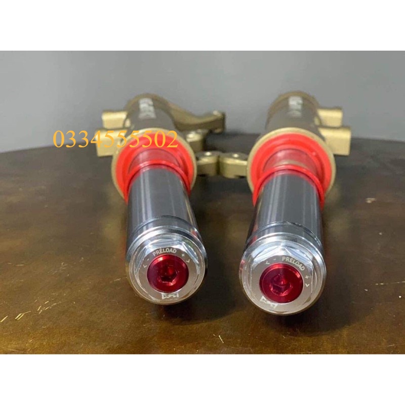 Núm chỉnh phuộc cnc LCM  tăng chỉnh nặng nhẹ exciter wave  dream sirius  vario sh click125 ab110 cty tân thành