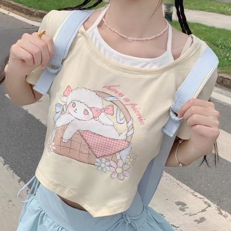 Áo Thun Tay Ngắn Phong Cách Thời Trang Mùa Hè Nhật Bản 2023