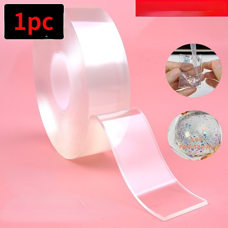 Bộ Kit Thổi Bong Bóng Băng Keo Trong 2 Mặt Tự Trang