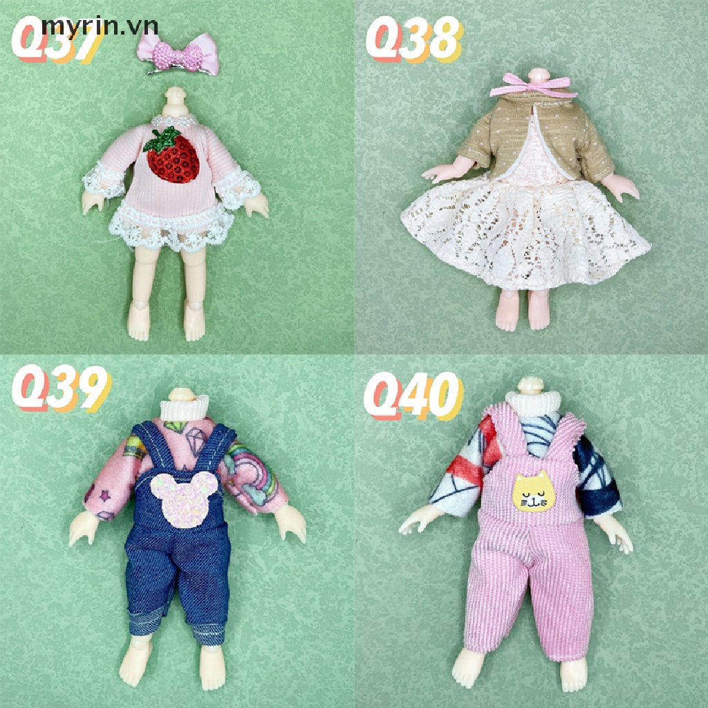 Đầm Đồ Chơi Búp Bê 16cm Tỉ Lệ 1 / 8