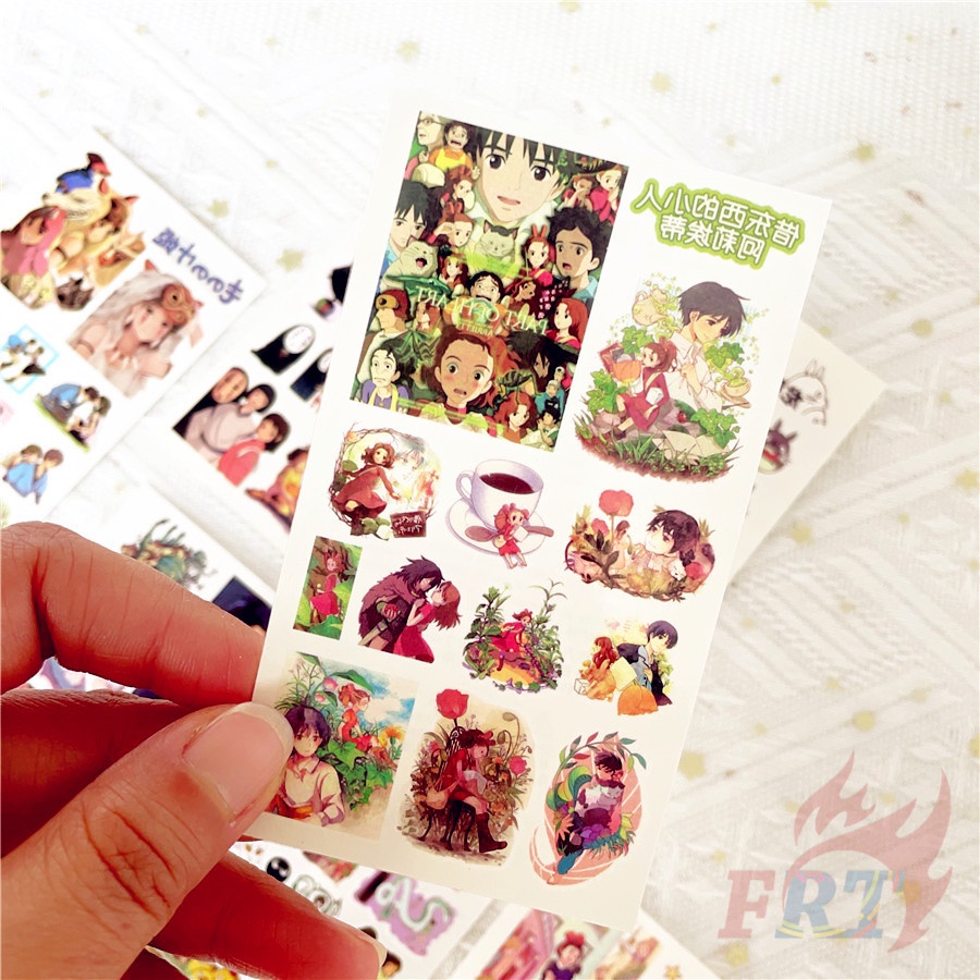 ❣️1 Tấm Hình Xăm Dán Mini Tạm Thời Hình Anime Miyazaki Hayao❣️ Hình Xăm Tạm Thời Totoro / Spirited Away Chống Thấm Nước Quyến Rũ