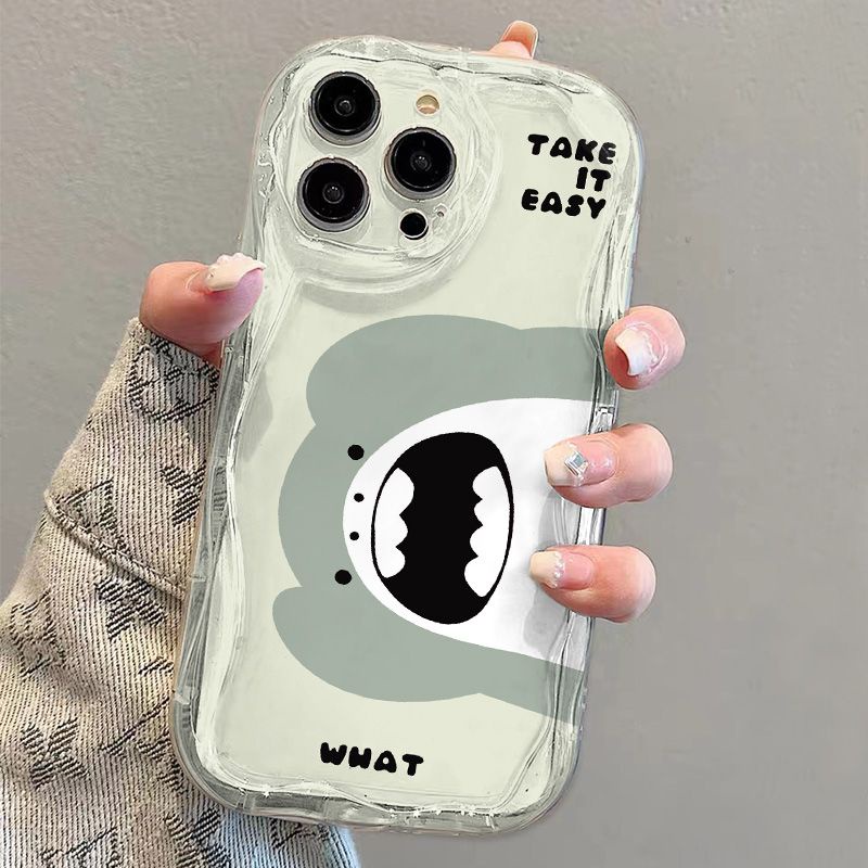 ✅Ốp Điện Thoại Mềm Trong Suốt Chống Sốc Hình Cá Mập Nhỏ ZOA4 Cho iPhone14 / 13promax 12 / 11 7 / 8p xsxr