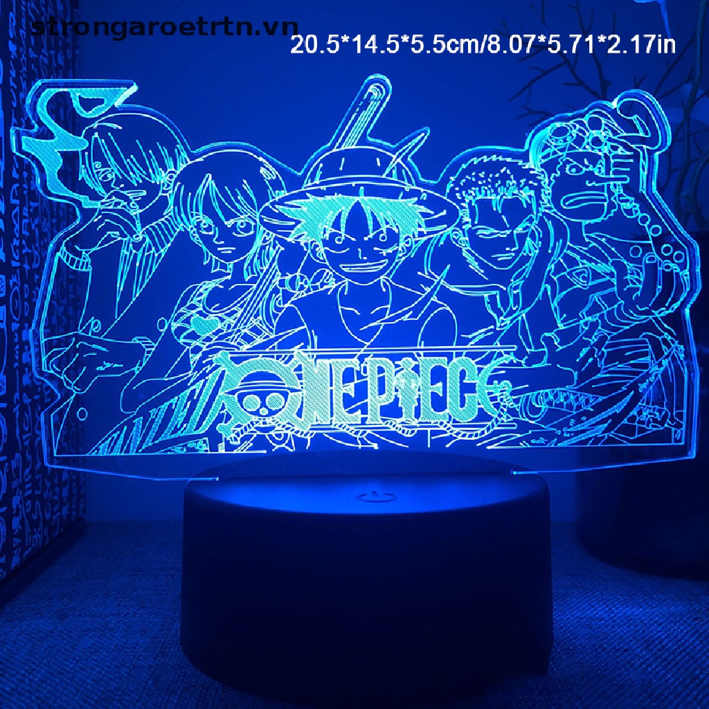 1 Đèn LED 3D Hình Tàu Anime One Piece