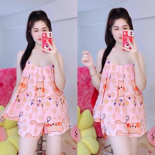 Bộ 2 dây - Bộ đồ pizama mặc nhà Lụa Mango cao cấp