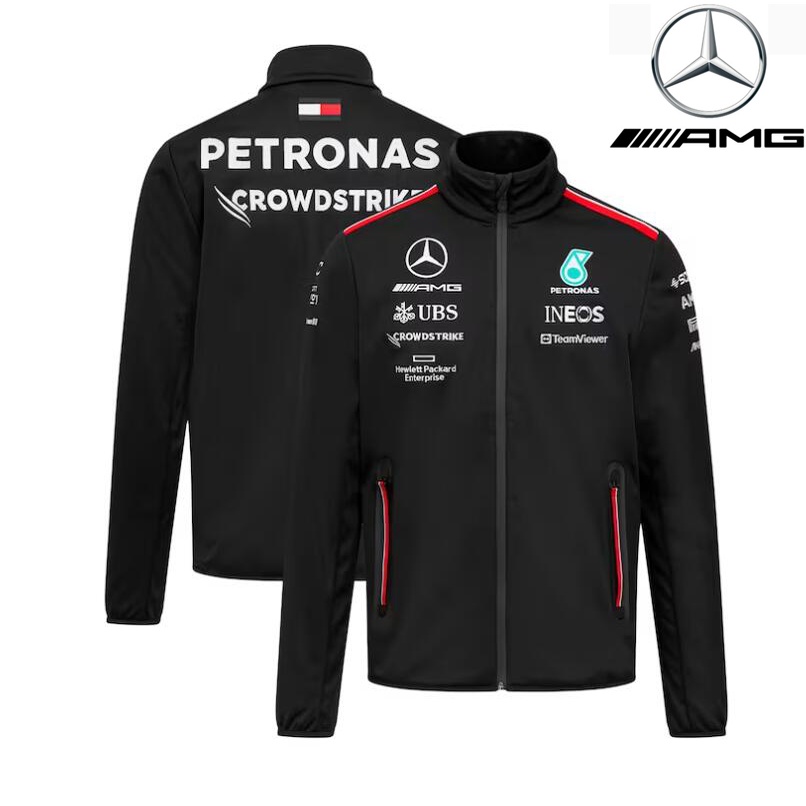 Áo Khoác Đua Xe F1 + Áo Khoác Tay Dài Mercedes AMG Petronas Team F1 2023 Mới Nhất