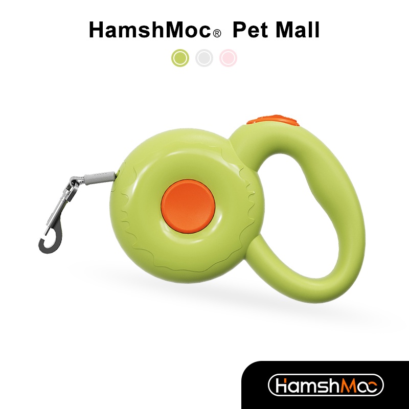 HamshMoc Dây Dắt Chó Đi Dạo Có Thể Thu Gọn Với Tay Cầm Chống Trượt Phản Quang Tiện Dụng