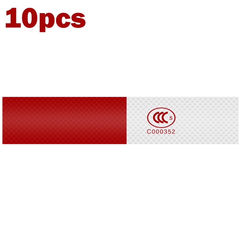 Bộ 10 Miếng Dán Phản Quang Cảnh Báo An Toàn Chống Thấm Nước Cho Xe Hơi / Xe Tải