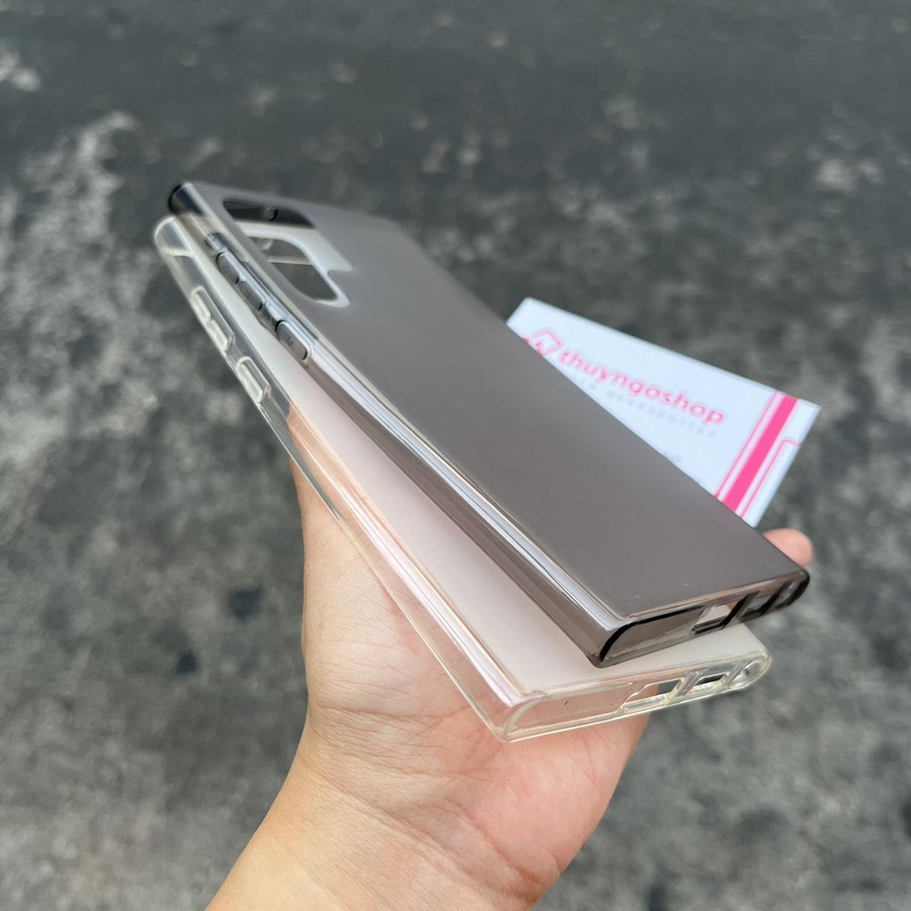Ốp lưng dẻo mỏng chống vân tay Samsung S22 Ultra - S22 Plus - S22