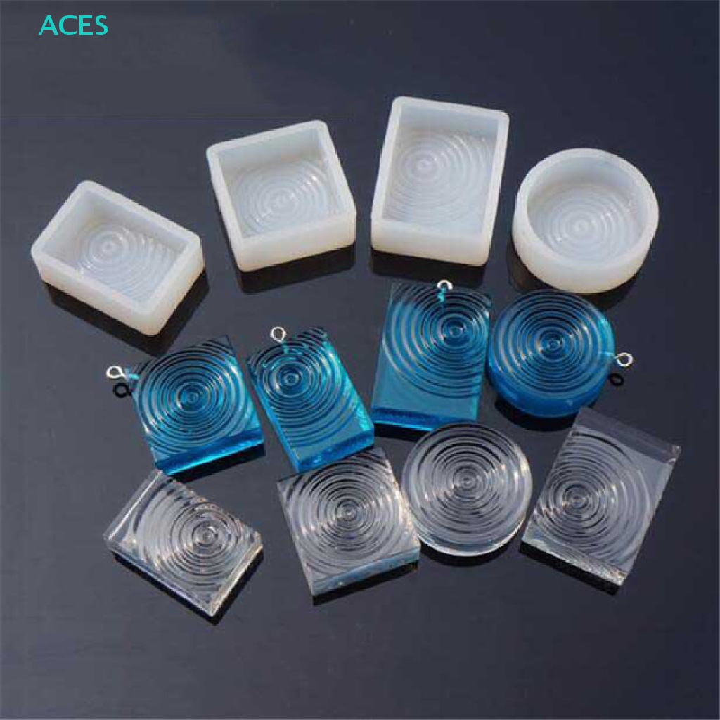 Khuôn Silicone Làm Mặt Dây Chuyền Nước Gợn Sóng DIY