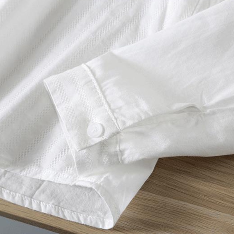 Áo Sơ Mi Phối Ren Thiết Kế Tối Giản Thoải Mái Thoáng Khí