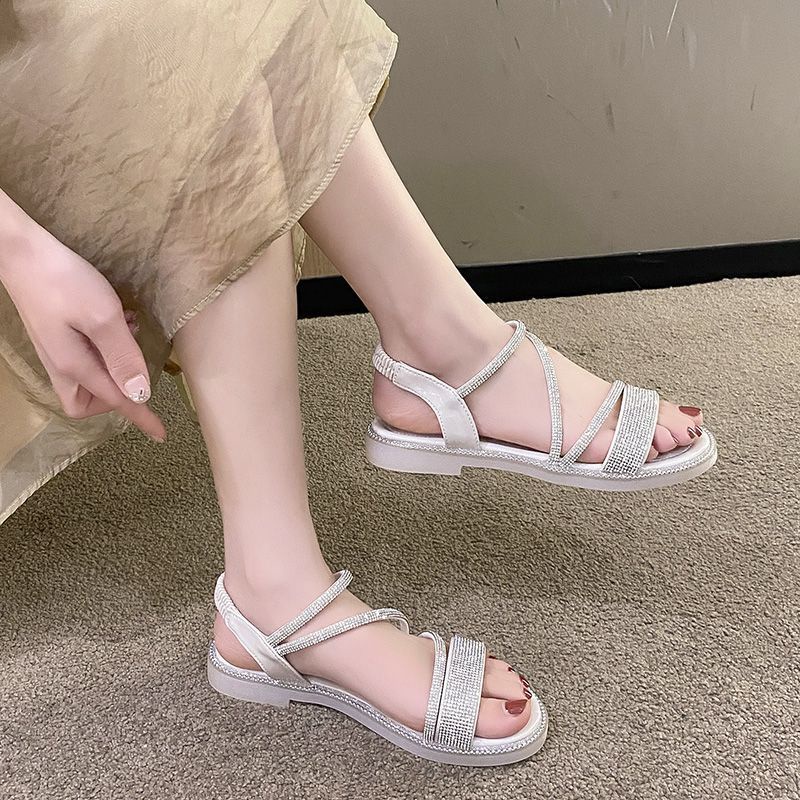 Sandal Đính Đá Phong Cách Phương Tây Thời Trang Mùa Hè 2023 Cho Nữ