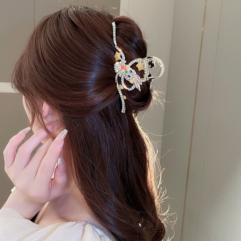 Kẹp Tóc Hình Cá Mập / Thỏ Thời Trang Cao Cấp Cho Nữ