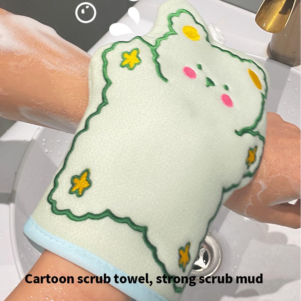 Găng tay đi tắm Co Giãn Tẩy Tế Bào Chết Họa Tiết Hoạt Hình Dễ Thương Cho Bé