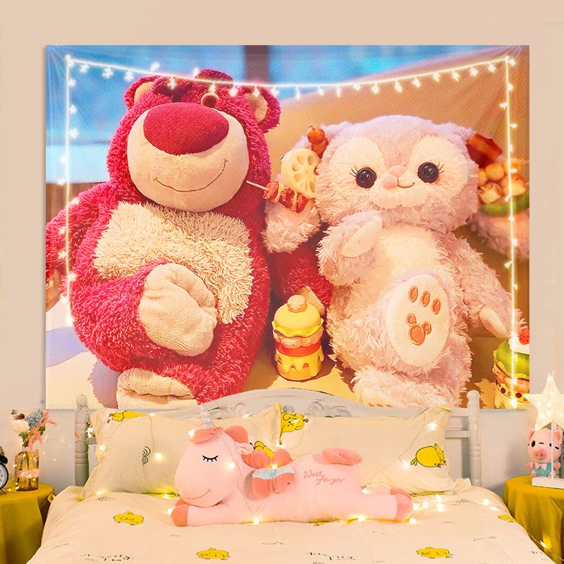 Disney Thảm Treo Tường Trang Trí Hình Gấu Hồng Dễ Thương