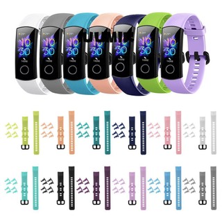 UUMIR Dây đeo silicon mềm nhiều màu tùy chọn thay thế cho đồng hồ thể thao honor band 5 4