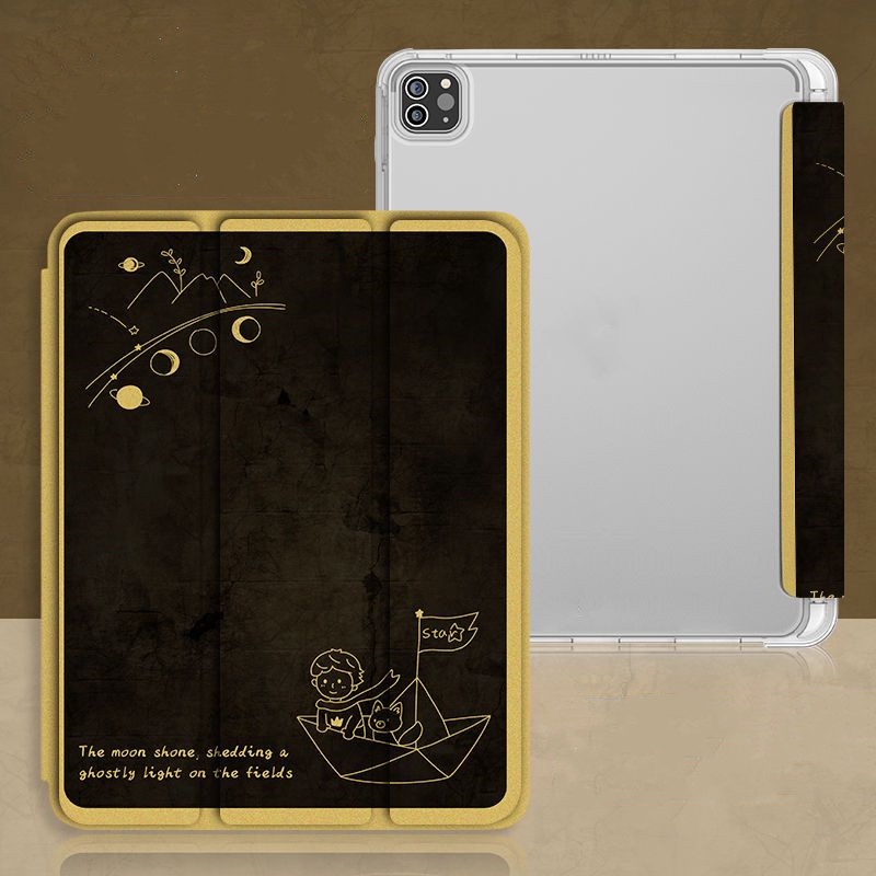 Ốp Máy Tính Bảng Mềm Có Khe Đựng Bút Chì Cho iPad Gen10 Air4 / Air5 Gen7 / 8 / 9 Pro11 "Pro12.9" 2022 mini6