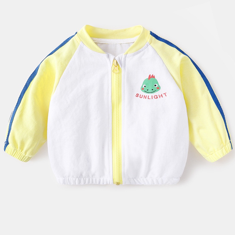 Áo Khoác Cotton Mỏng Mềm Mại Thoáng Khí Tay Dài Chống Nắng Dành Cho Trẻ Em